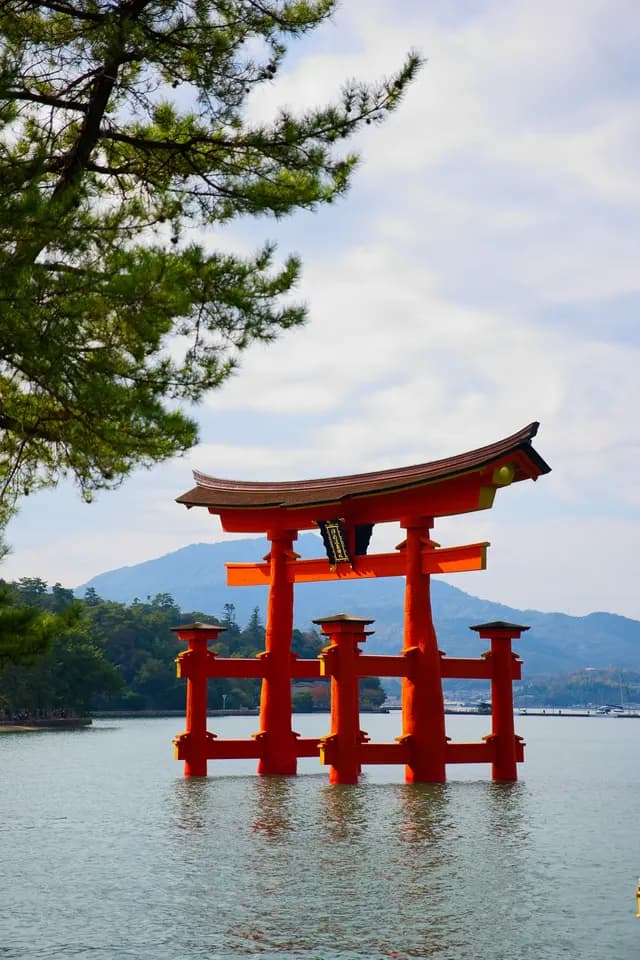 The floating torii at Miyajima